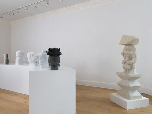 Installation view, Stefan Rinck: Semigods of the Jockey Club, July 28 - September 11, 2022, Skarstedt, East Hampton, NY. © Stefan Rinck. Photo: John Berens.