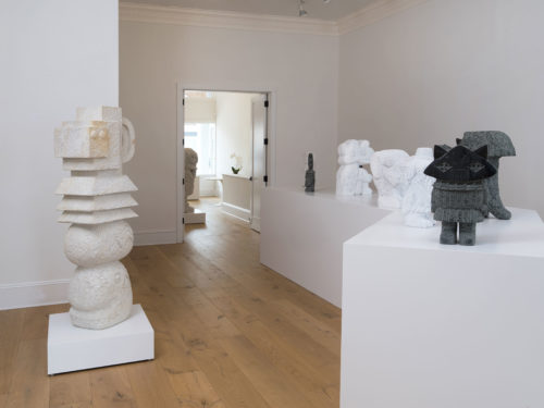 Installation view, Stefan Rinck: Semigods of the Jockey Club, July 28 - September 11, 2022, Skarstedt, East Hampton, NY. © Stefan Rinck. Photo: John Berens.