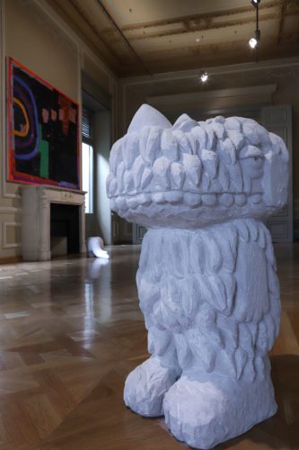 Installation view, Stefan Rinck and Humberto Poblete - Bustamante: Obelix & Obelix: At Home I Am A Tourist, 2022. Photo: Courtesy of Allouche Benias Gallery