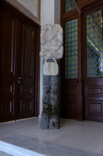 Installation view, Stefan Rinck and Humberto Poblete - Bustamante: Obelix & Obelix: At Home I Am A Tourist, 2022. Photo: Courtesy of Allouche Benias Gallery