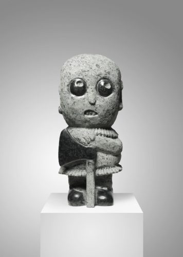Stefan Rinck, Frankenstein, 2023, Diabase, 70 x 30 x 25 cm, Photo Matthias Kolb. Courtesy Sorry We're Closed and the artist.