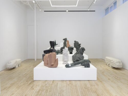 Installation View: Stefan Rinck, Early Birds and Late Night Lizards, 2023, New York © Courtesy of Nino Mier Gallery