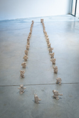 Installation view "The Bliss of Ignorance", Stefan Rinck & Philip Grözinger, CCA Andratx, Mallorca, 2024. Photo: David Bonet.